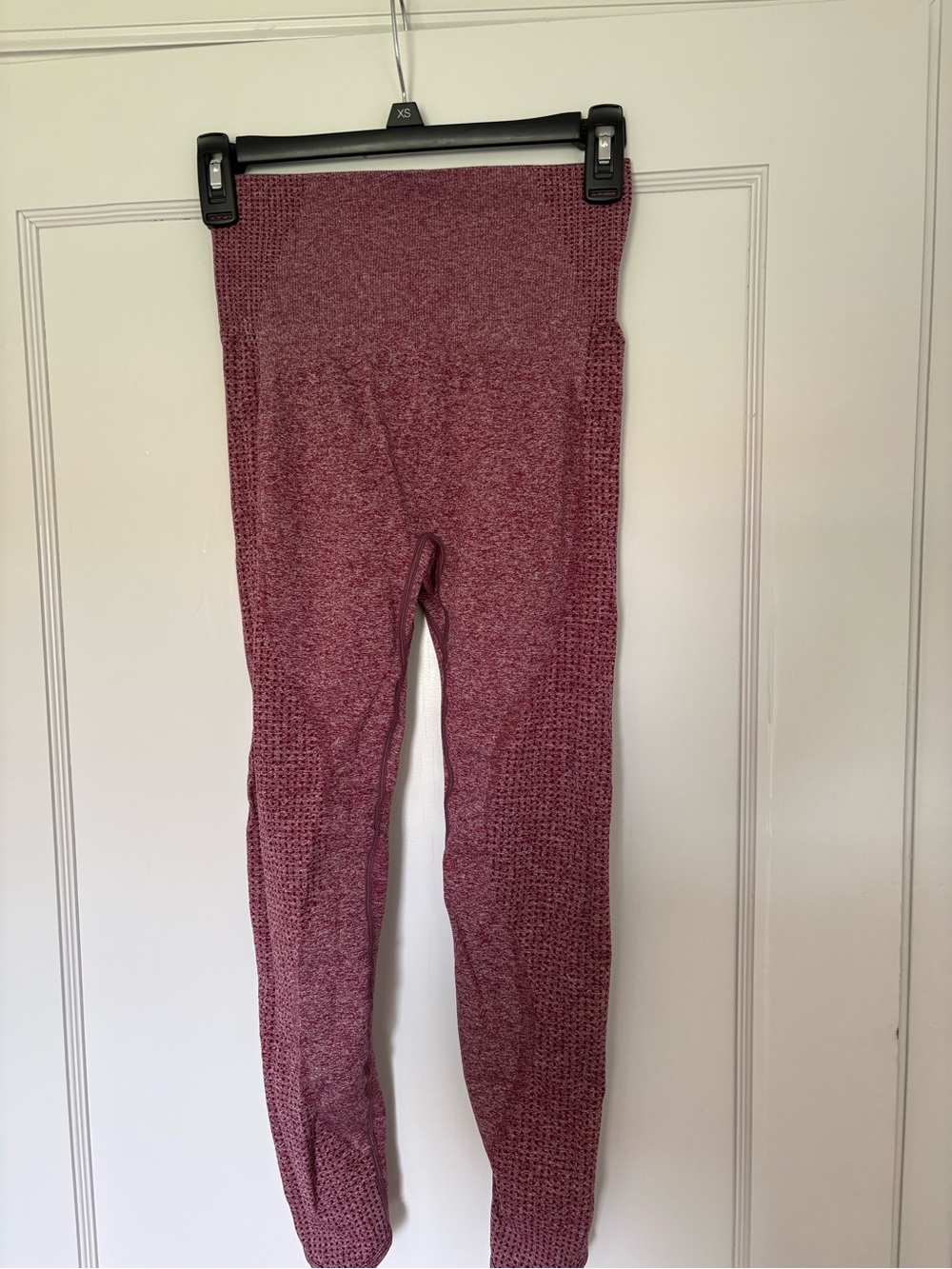SHEIN Seamless Ribbed Leggings - Mauve
